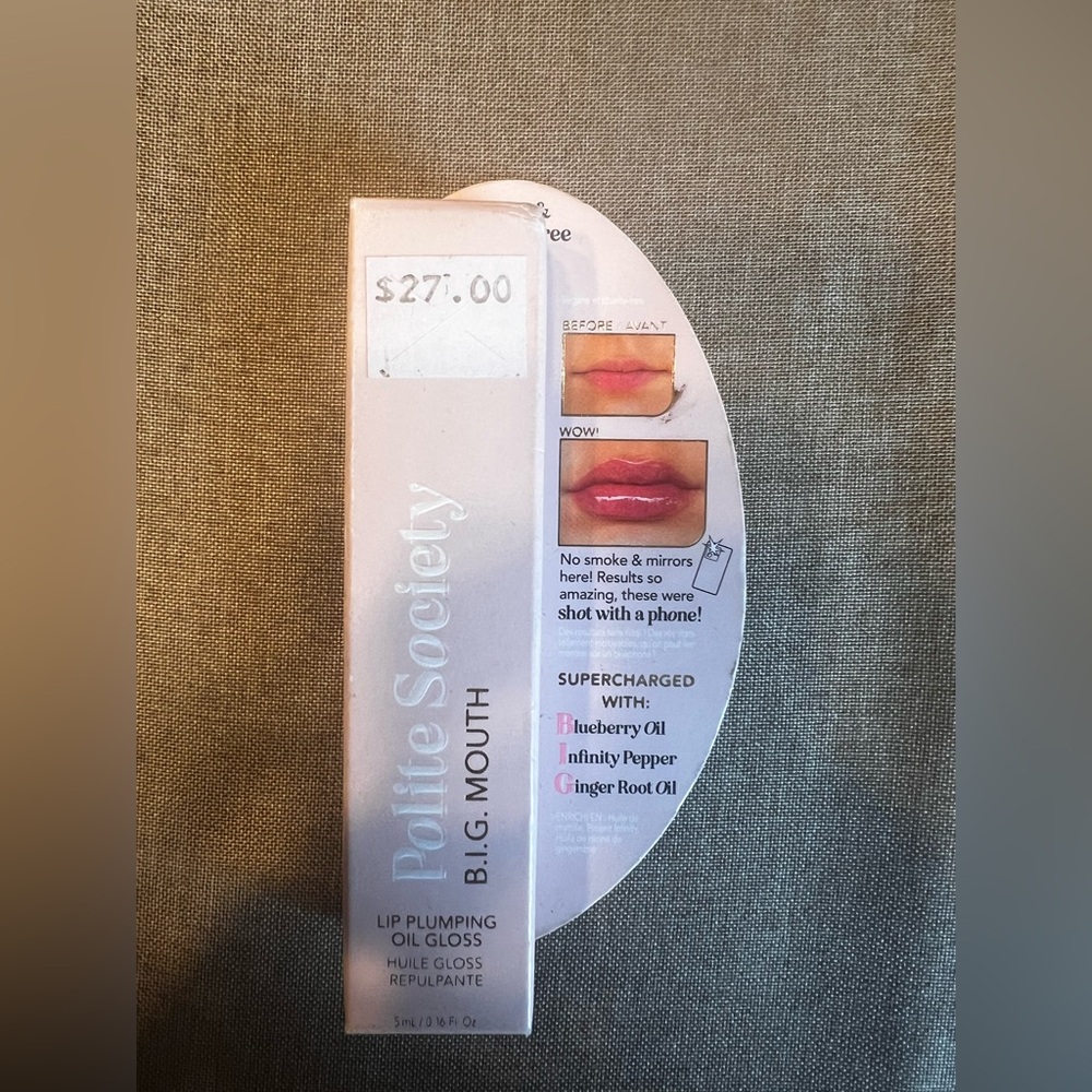 Polite Society B.I.G. Mouth Lip Plumping Oil Gloss
